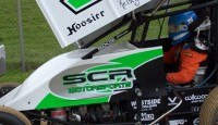 Chad Blonde won the Butler Speedway feature Saturday.