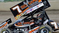 Craig Dollansky Dives to Score Fifth Win of 2011 Campaign at Dodge City Dry and hot conditions have forced city and local officials to ban fireworks in Southwest Kansas. However, the World of Outlaws Sprint Car Series staged a show that would put even the biggest and brightest fireworks to shame.