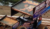 MONTIETH ENDS DRY SPELL WITH SECOND LINCOLN WIN OF YEAR Young fifth different winner in five events in "358" sprint cars...