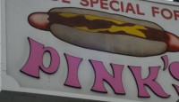 PINK’S HOT DOGS COMING TO PERRIS AUTO SPEEDWAY! Perris Auto Speedway, Southern California's Home to Major League Sprint Car Racing, is getting a tasty addition to it's
large food menu. Starting with the season opening Amsoil USAC/CRA and California Lightning Sprint Car Sokola Shootout race on March 12th, Pink's Hot Dogs will be available at The PAS at every race.