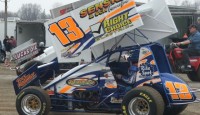 Dobmeier Wins at Huset’s Speedway ark Dobmeier dove under early leader Terry McCarl in turns 3 & 4 with just a handful of laps remaining and went on to win his 1st Huset's Speedway 410 Outlaw Sprint feature event of 201....
