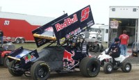 Wins second consecutive World of Outlaws race since coming back from injury...