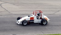 Spartan Sprints Fall to Rain During Feature Spartan Speedway officials tried their best to rush the sprint car feature to the checkers but the rain would not hold off another minute after 8 laps into the main event