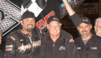 Tommy Tarlton backed up his win in the inaugural ASCS Southern California Regional event just one week ago by racing to victory lane in Saturday night’s 30-lap main event at the Thunderbowl Raceway.
 