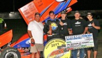 Brad Loyet snared his first career winged Sprint Car feature win by racing to victory lane in Friday night’s 25-lap Speedway Motors ASCS Warrior Region main event at LA Raceway.