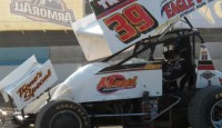 Greg Hodnett won the sprint car feature Sunday afternoon at Selinsgrove Speedway.  