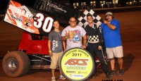 Brandon Corn left little doubt about his first career American Sprint Car Series feature win by wiring the field in Saturday night’s 25-lap American Bank of Oklahoma ASCS Sooner Region main event at Lawton Speedway.
 