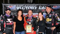 Hines Wins Shootout at Dodge City Tracy Hines won Friday night's feature event at Dodge City Raceway Park in Dodge City, Kansas. Jon Stanbrough, Levi Jones, Chris Windom, and Hud Cone rounded out the top five.