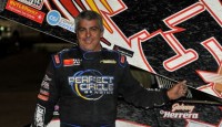 Herrera Stops Ziehl in ASCS Southwest Action at USA Raceway! Johnny Herrera put a stop to Rick Ziehl’s recent run of winged Sprint Car domination at USA Raceway by charging to victory lane in Saturday night’s 25-lap Sunoco Fuel ASCS Southwest feature event atop the 3/8-mile clay oval.