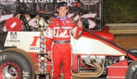 LARSON WINS “TED HORN 100” AT DuQUOIN Kyle Larson of Elk Grove, Calif. earned his first TRAXXAS USAC Silver Crown victory Sunday night at the DuQuoin State Fairgrounds, winning the “Ted Horn 100.”