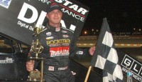 Back in Black… Shane Stewart Wins Opening Night of the 7th Annual Canadian Sprint Car Nationals