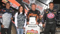 Swindell & Coons Take Thursday Wins at Western World! Sammy Swindell and Jerry Coons, Jr., both reached victory lane in Thursday night’s Sunoco Fuels qualifying action as the 44th Annual Kronik Energy Drink Western World Championships fired off atop the 3/8-mile USA Raceway clay oval