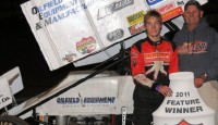 Covington Captures Lucas Oil ASCS Honors at Las Cruces! For the second year in a row, a number 11 Sprint Car reached Lucas Oil ASCS presented by K&N Filters National victory lane on the second night of action at Southern New Mexico Speedway.