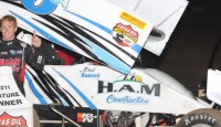 Sweet & Hines Score Friday Wins at Western World! A pair of drivers seeking first Western World titles reached victory lane Friday night, as Brad Sweet and Tracy Hines posted victories in the 44th Annual Kronik Energy Drink Western World Championships Kronik Energy Qualifying event atop the 3/8-mile clay oval.