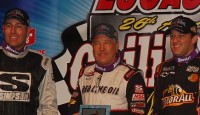 Sammy Swindell Cashes in on River Spirit Casino Qualifier at Chili Bowl! Sammy Swindell kept up his winning ways at the QuikTrip Center’s Tulsa Expo Raceway by topping Wednesday night’s 25-lap River Spirit Casino Qualifier “A” Main event at the 26th Annual Lucas Oil Chili Bowl Nationals.