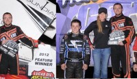 The 2012 season opener for the Lucas Oil American Sprint Car Series presented by MavTV saw Owasso, Oklahoma’s Tony Bruce Jr. take the prelim night victory in the Copper Classic at Canyon Speedway Park in Peoria, Arizona.