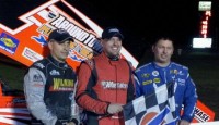 Reakes Wins First Career ESS Feature at Can-Am Sammy Reakes IV wins first career Lucas Oil Empier Super Sprints feature event Saturday night at Can-Am Motorsports Park. Chuck Hebing and Shawn Donath followed Reakes over the finish line.
