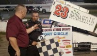 JASON BLONDE CRUISES TO MUST SEE RACING XTREME SPRINT SERIES VICTORY; TAYLOR TAKES MEL KENYON MIDGET WIN Jason Blonde won the Must-See Racing 60 Wednesday night at Anderson Speedway.
