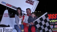 Swanson Scorches Baer Field Joe Swanson won the opening night feature for the Auto Value Super Sprints and Hoosier Outlaw Sprint Series Saturday night at Baer Field Speedway.