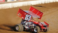 Tim Shaffer won the All Star Circuit of Champions feature Wednesday night at Brewerton Speedway. 