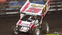 Attrition takes a toll on top-five cars, including two drivers in the hunt for Outlaws title...