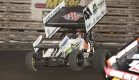 Jason Johnson made a dramatic late race move to top the opening portion of I-30 Speedway’s 25th Annual COMP Cams Short Track Nationals presented by Hoosier Tires that was postponed by rain to Friday night.