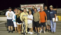 Ryan Coniam won the International Super Modified Association feature Friday night at Delaware International Speedway.  