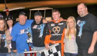 Gulick Wins Lew Morgan Memorial Coleman Gulick won the Lew Morgan Memorial Friday night at Gas City I-69 Speedway. Scotty Weir, A.J. Hopkins, Billy Puterbaugh, Jr., and Travis Welpott rounded out the top five.