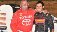 Larson Wins Jack Hewitt Classic Kyle Larson bested a 54 car field and won the "Jack Hewitt Classic" at Waynesfield Raceway Park Sunday night
