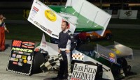 KAISER GETS H.OS.S. WINGED SPRINT CAR WIN AT ANDERSON Just when it looked like Aaron Pierce was on his way to victory in the HOSS Winged Sprint feature, it all went away with two laps remaining.