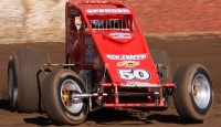 Spencer Wins at Tulare Mike Spencer won the USAC / CRA Sprint Car Feature Saturday night at Tulare Thunderbowl Speedway.