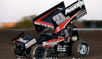 Meyers Sweeps Saturday King of West Program at Tulare Jason Meyers won the King of the West sprint car series Saturday night at Tulare Thunderbowl Speedway. Meyers was the fastest qualifer, won his heat race, and captured the feature victory. Kyle Hirst, Rico Abreu, Roger Crockett, and Willie Croft rounded out the top five.