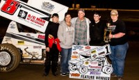 Morton Wins OCRS Feature at Muskogee Kade Morton won Friday night's Oil Capital Racing Series feature Friday night at Thunderbird Speedway.