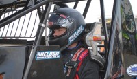 Sheldon Haudenschild won the sprint car feature Saturday night at Attica Raceway Park.  