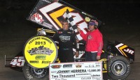Herrera tops Gulf South crowd in Beaumont The Golden Triangle Raceway Park was the site of the Griffith Truck and Equipment Gulf South Region on Friday, May 3 and a breakthrough moment for Johnny Herrera as the man called “Hollywood” survived several harrowing starts to claim his first victory of 2013 in ASCS competition.