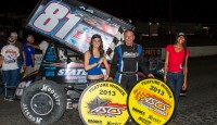 Danny Wood on top at the Devil’s Bowl Notch a win for the American Bank of Oklahoma Sooner Region as Norman, Okla. shoe Danny Wood parked the Statewide Services No. 81 in victory lane at the Devil’s Bowl Speedway against the Smiley’s Racing Products Lone Star Region.