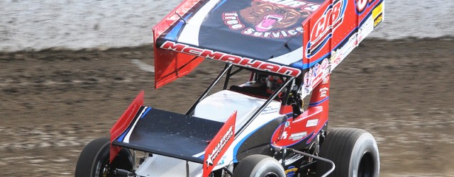 Charlotte, NC — (May 24, 2013) — Paul McMahan won Friday night’s STP World of Outlaws feature at the Dirt Track at Charlotte Motor Speedway.  Daryn Pittman, Kyle Larson, Tony...