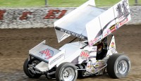 Kraig Kinser dominated the World of Outlaws STP Sprint Car Series on Monday night at Orange County Fair Speedway to earn his first victory of the season and the first win of his career at Orange County.