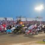 Parade lap during Ohio Sprint Speedweek at Limaland Motorsports Park. - Mike Campbell Photo