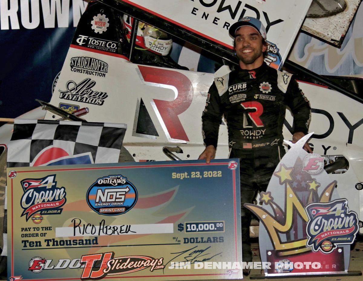 Abreu Snaps Winless Streak With World Of Outlaws At Eldora