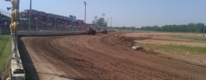 Looking down towards turn four at I-96 Speedway. - T.J. Buffenbarger Photo