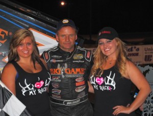 Craig Dollansky in victory lane at I-96 Speedway. - T.J. Buffenbarger Photo