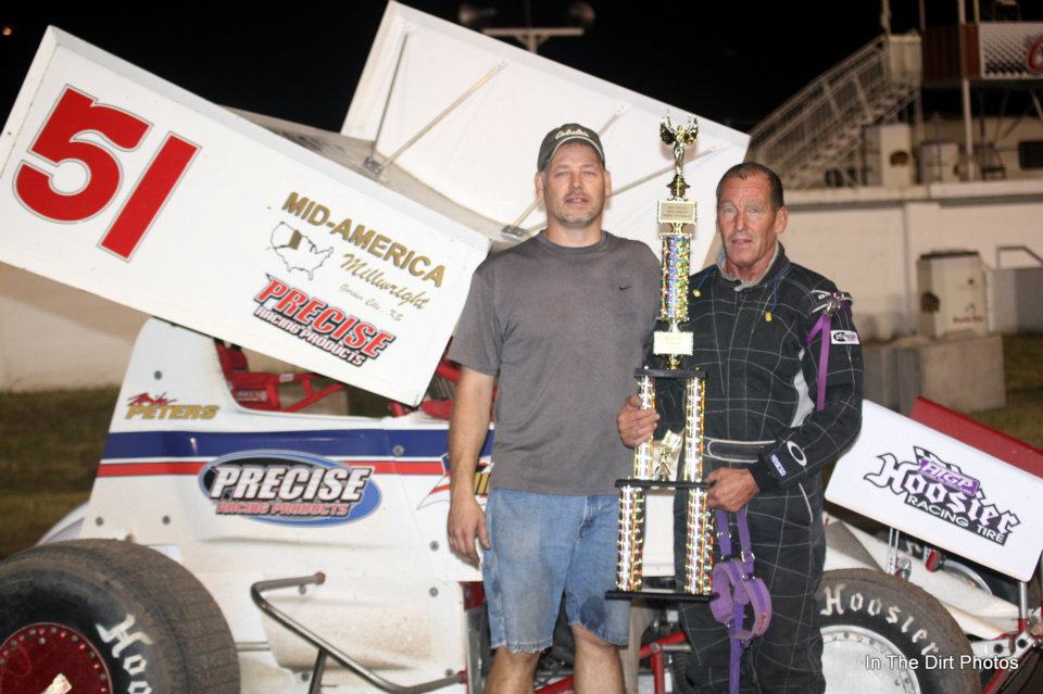 NCRA 305 Sprint Car Hutchinson Nationals Trophy to Peters
