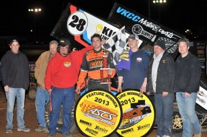 Jonathan Cornell raced to his first Warrior Region victory of the 2013 season at the Springfield Raceway in the combined regional challenge with the American Bank of Oklahoma Sooner Region. (ASCS/Paul Gray Photo)