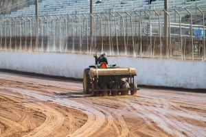 The track being rolled in at Port Royal Speedway. - James McDonald / Apexone Photo
