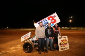 Ryan Grubaugh with this crew in victory lane. - Jennifer Peterson Photo