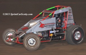 “The Demon” Damion Gardner. USAC/CRA Point Leader. Photo by Scott Sheldon / SprintCarScotty.com.