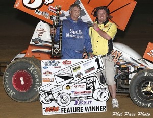 Danny Smith in victory lane. - Phil Pace Photo