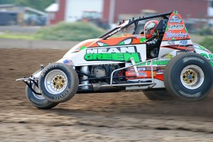 Brady Bacon up on two wheels. - T.J. Buffenbarger Photo