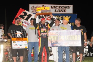 Brian in Victory Lane at Jackson (Rob Kocak Photo)